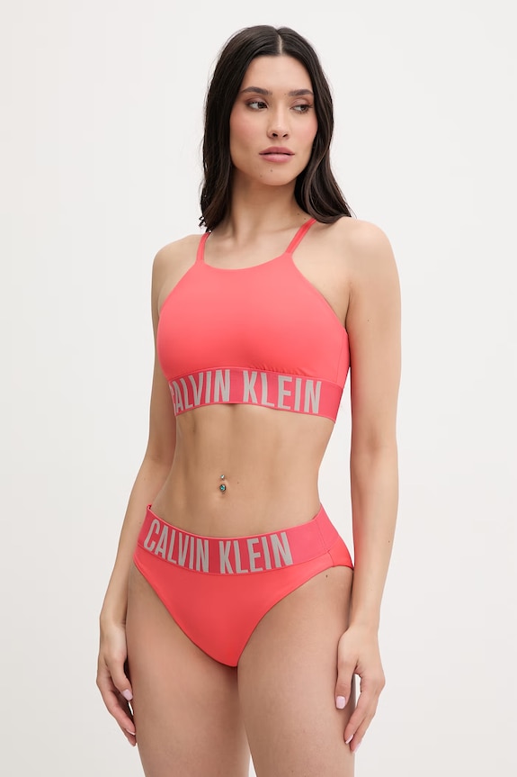 Calvin Klein chiloți de baie pentru femei LV00Q61190 rosu SS26