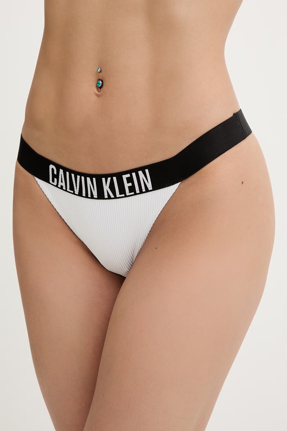 Calvin Klein brazílske plavkové nohavičky dámske biela LV00Q61213
