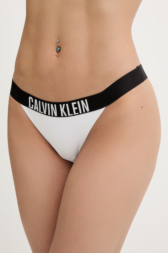 Calvin Klein brazílske plavkové nohavičky dámske biela LV00Q61213