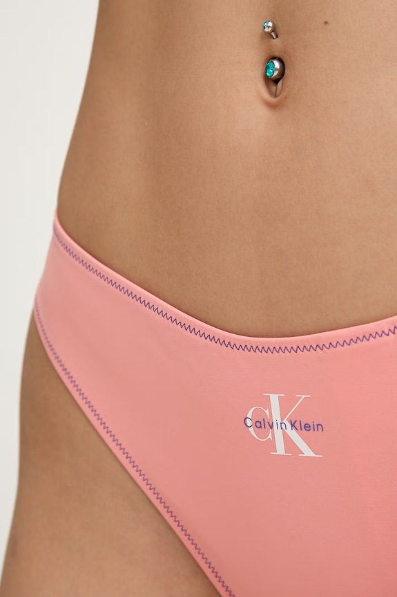 Calvin Klein kopalne tangice ženske oranžna LV00Q61226