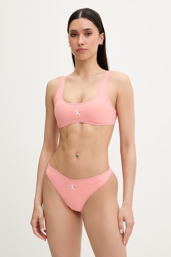 Calvin Klein kopalni nedrček ženski LV00Q61100 oranžna SS26