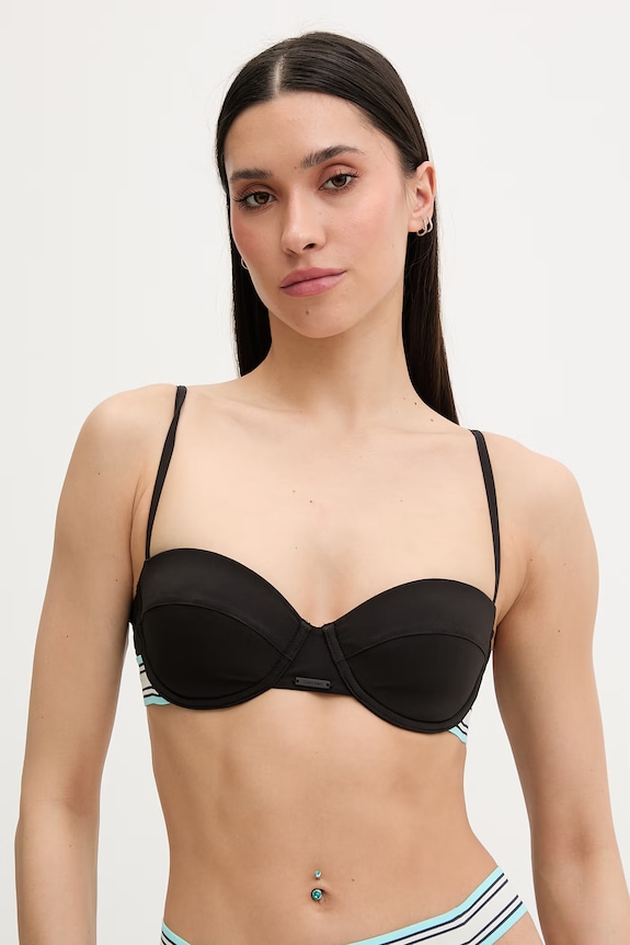 Calvin Klein plavková podprsenka dámska čierna LV00Q61102