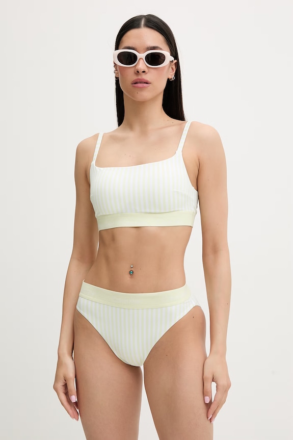 Calvin Klein plavková podprsenka dámska LV00Q61130 zelená SS26