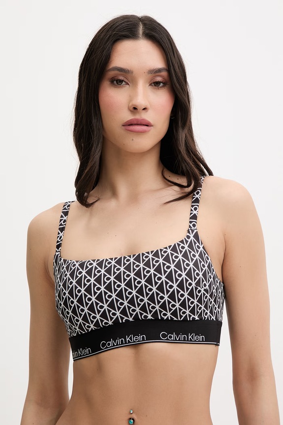 Calvin Klein plavková podprsenka dámska čierna LV00Q61130