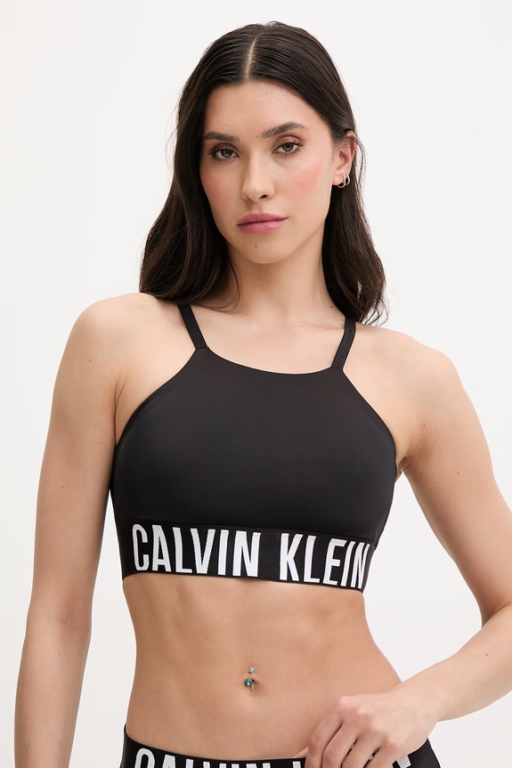 Calvin Klein plavková podprsenka dámska čierna LV00Q61187