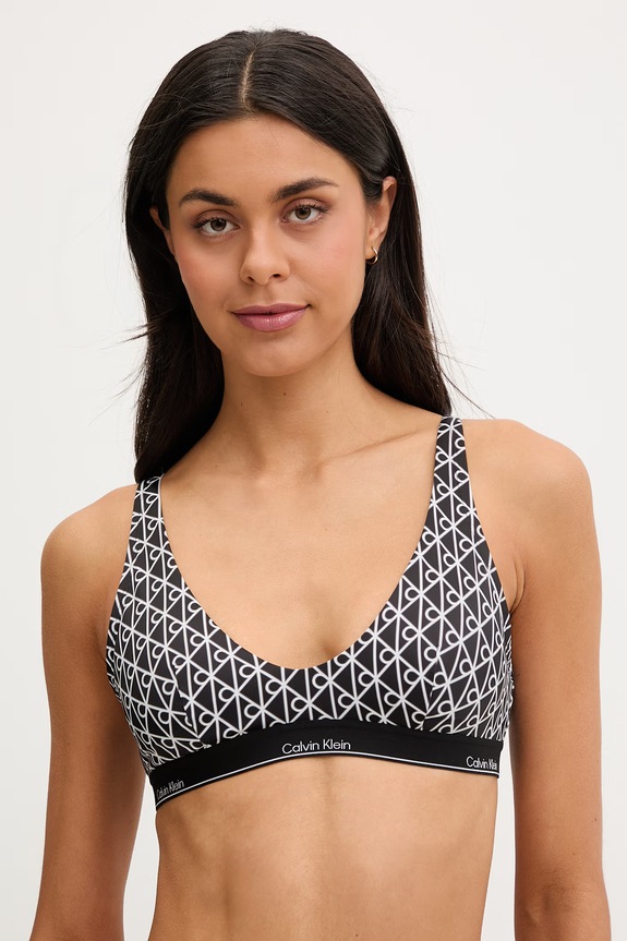 Calvin Klein reggiseno da bagno da donna nero LV00Q61207