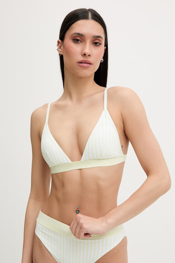 Calvin Klein plavková podprsenka dámská zelená LV00Q61208