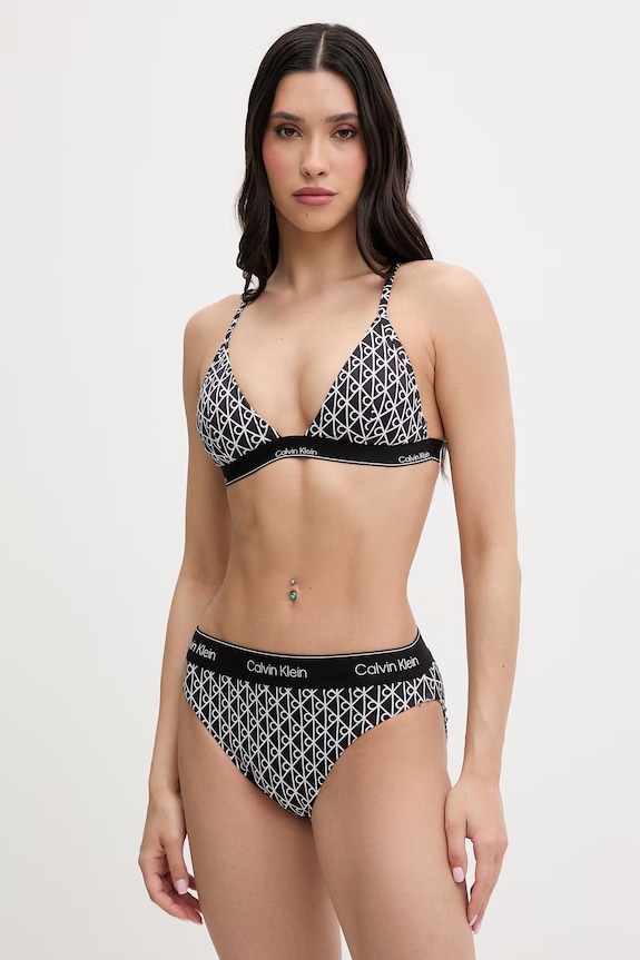 Calvin Klein plavková podprsenka dámska LV00Q61208 čierna SS26