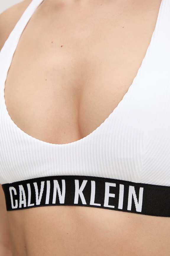 Calvin Klein plavková podprsenka dámska biela LV00Q61211