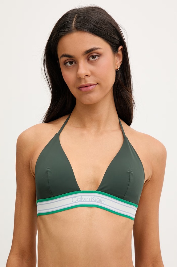 Calvin Klein Μπικίνι τοπ γυναικείο πράσινο LV00Q61214