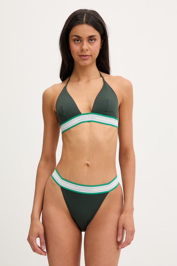 Calvin Klein Μπικίνι τοπ γυναικείο LV00Q61214 πράσινο SS26