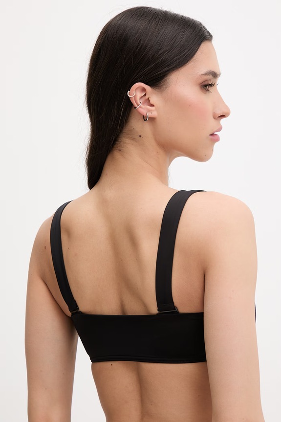 Oblečenie Calvin Klein Plavková podprsenka dámska LV00Q61223 čierna