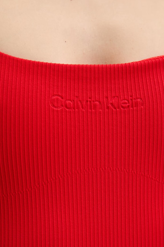 Calvin Klein jednodílné plavky dámské LV00Q61142 červená
