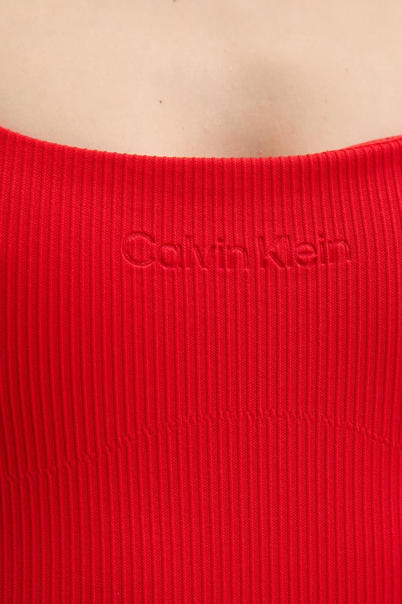 Calvin Klein jednodílné plavky dámské LV00Q61142 červená