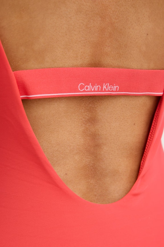 Calvin Klein strój kąpielowy jednoczęściowy damski różowy LV00Q61205
