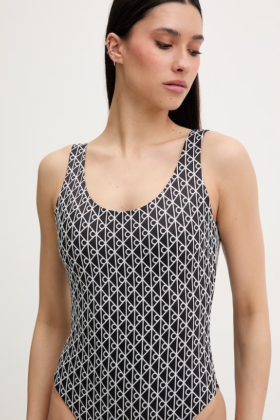 Calvin Klein enodelne kopalke ženske LV00Q61205 črna SS26