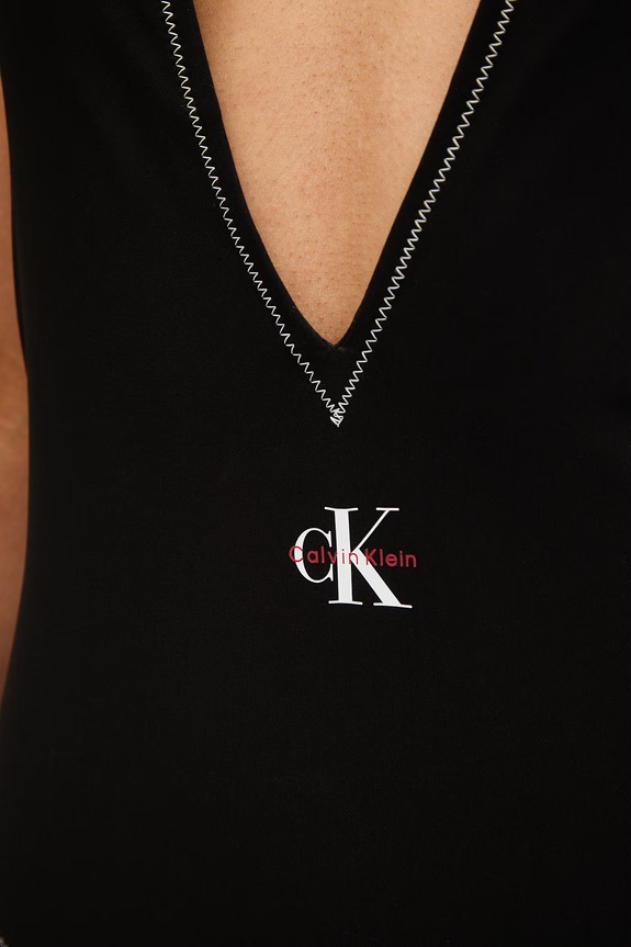 Calvin Klein ολόσωμο μαγιό γυναικείο μαύρο LV00Q61216