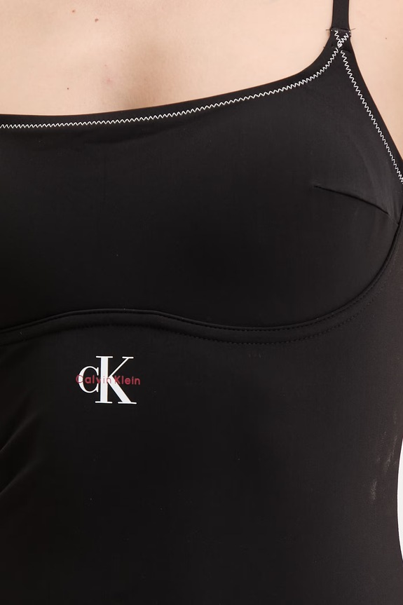 Calvin Klein jednodielne plavky dámske čierna LV00Q61217