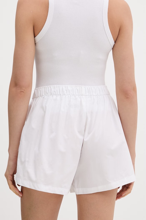 Oblečenie Calvin Klein Underwear pyžamové šortky dámske s bavlnou LV00QS7596 biela