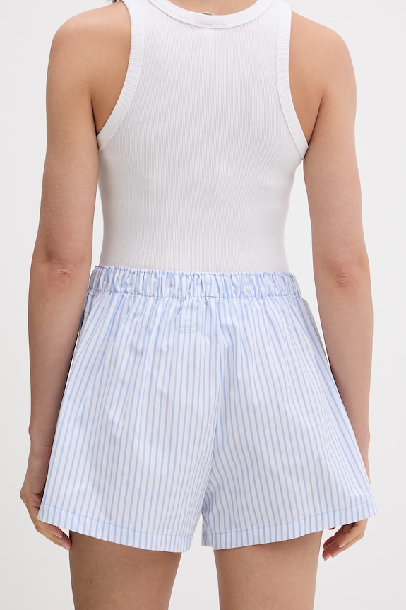 Oblečenie Calvin Klein Underwear pyžamové šortky dámske s bavlnou LV00QS7596 modrá