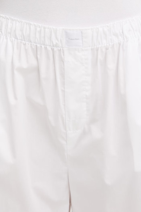 Calvin Klein Underwear παντελόνι πιτζάμας Γυναικείο βαμβακερό λευκό LV00QS7597
