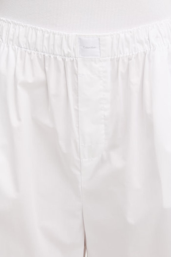 Calvin Klein Underwear παντελόνι πιτζάμας Γυναικείο βαμβακερό λευκό LV00QS7597