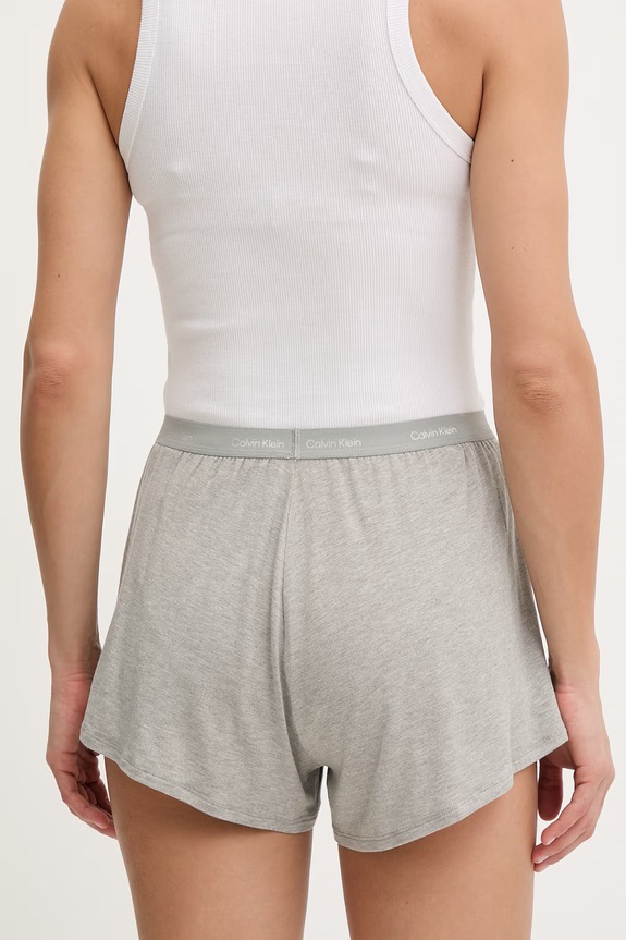 Oblečenie Calvin Klein Underwear pyžamové šortky dámske z modalu LV00QS7614 sivá