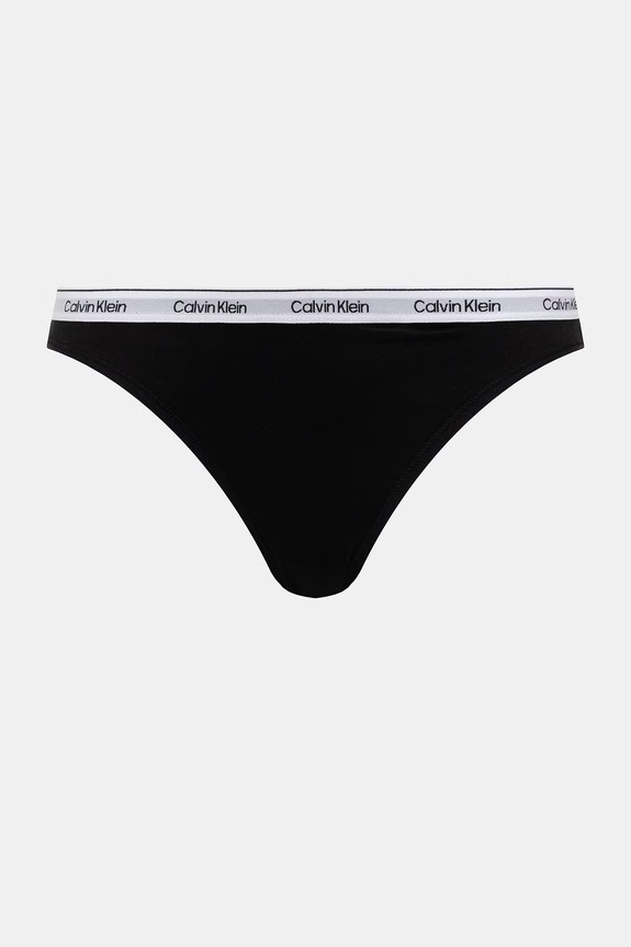 Odzież Calvin Klein Underwear figi damskie bawełniane z elastanem 3-pack LV00QD5207 biały