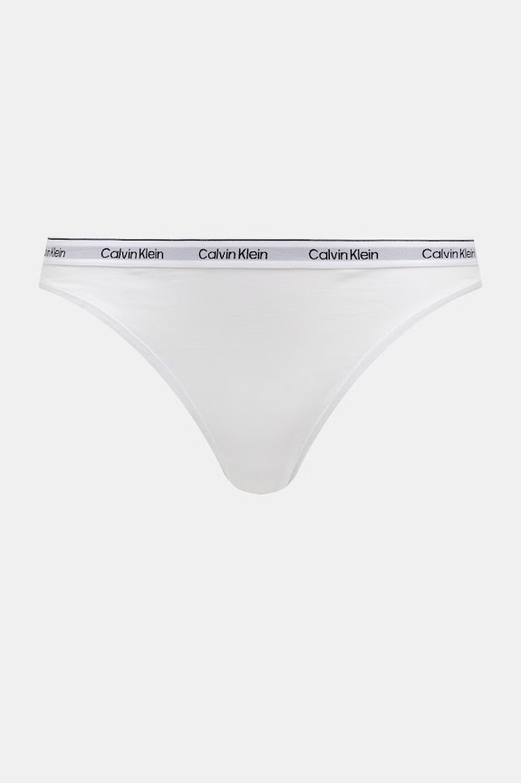 Calvin Klein Underwear figi damskie bawełniane z elastanem 3-pack biały LV00QD5207