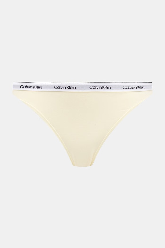 Calvin Klein Underwear női bugyi pamut elasztánnal 3-as csomag sárga LV00QD5207