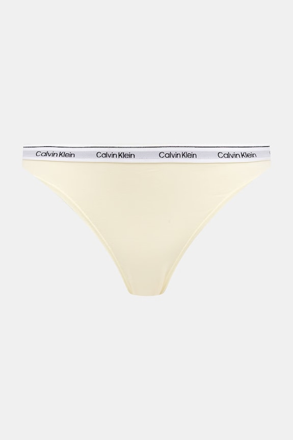 Calvin Klein Underwear női bugyi pamut elasztánnal 3-as csomag sárga LV00QD5207