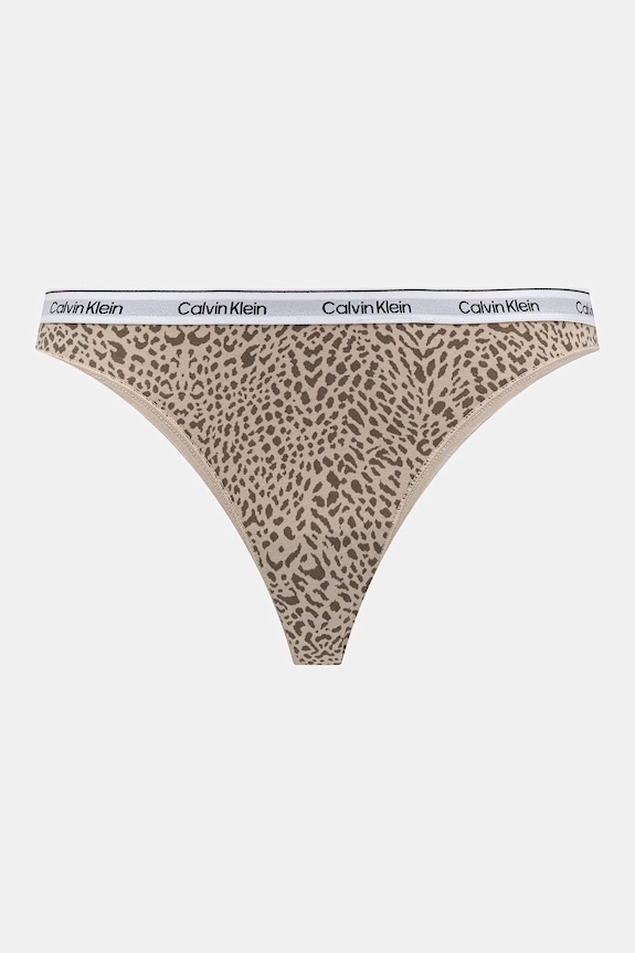 Calvin Klein Underwear stringi damskie bawełniane z elastanem 3-pack biały LV00QD5209