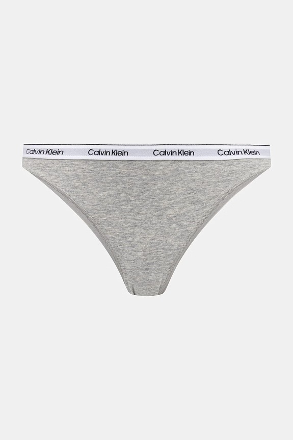 Odzież Calvin Klein Underwear stringi damskie bawełniane z elastanem 3-pack LV00QD5209 fioletowy