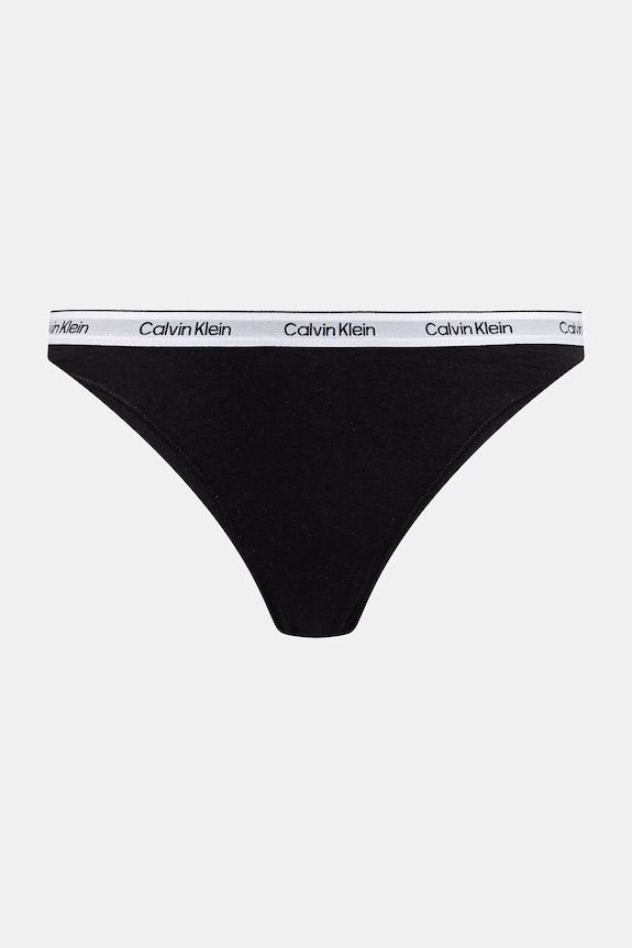Calvin Klein Underwear stringi damskie bawełniane z elastanem 3-pack fioletowy LV00QD5209