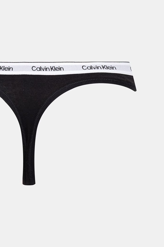 Calvin Klein Underwear stringi damskie bawełniane z elastanem 3-pack LV00QD5209 fioletowy
