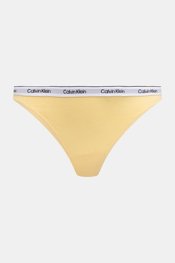Odzież Calvin Klein Underwear stringi damskie 5-pack LV00QD5221 zielony
