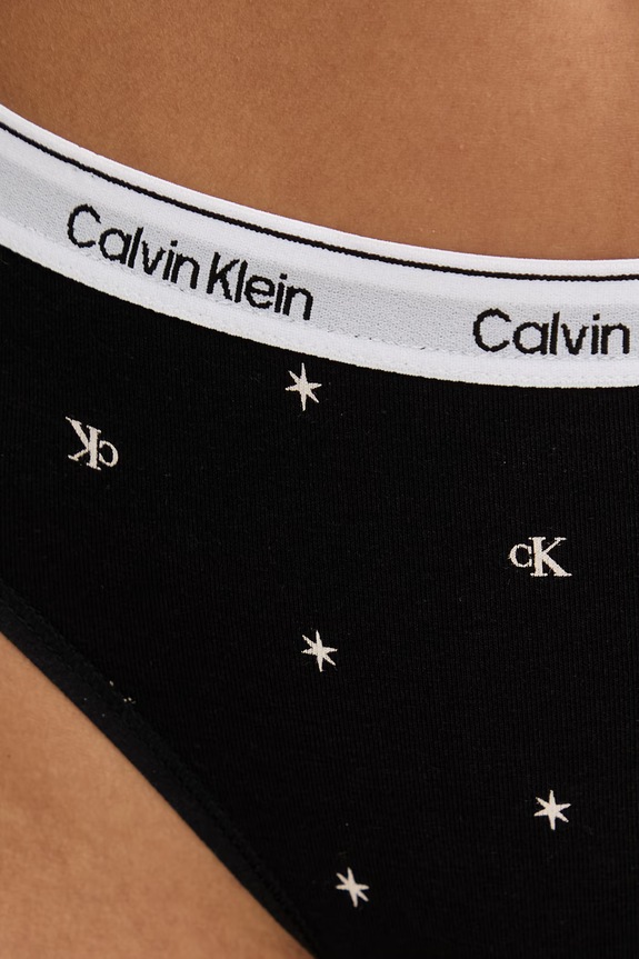 Calvin Klein Underwear brasiliane da donna in cotone con elastan nero LV00QD5246