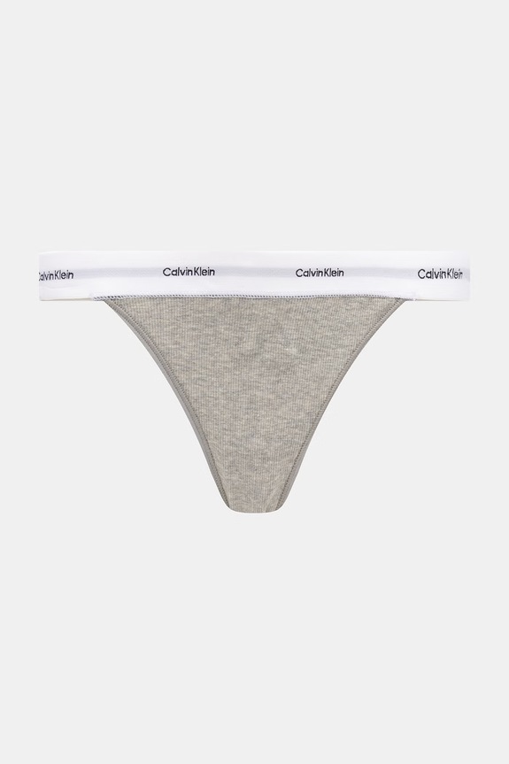 Calvin Klein Underwear gaćice za žene od pamuka s elastanom 3-pack siva LV00QD5309