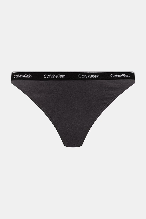 Dámske tangá s bavlnou Calvin Klein Underwear 7-pak LV00QD5319 modrá SS26