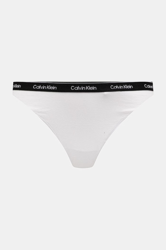 Oblečenie Dámske tangá s bavlnou Calvin Klein Underwear 7-pak LV00QD5319 modrá