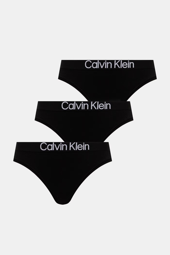 Calvin Klein Underwear tangá dámske 3-pak čierna LV00QD5397