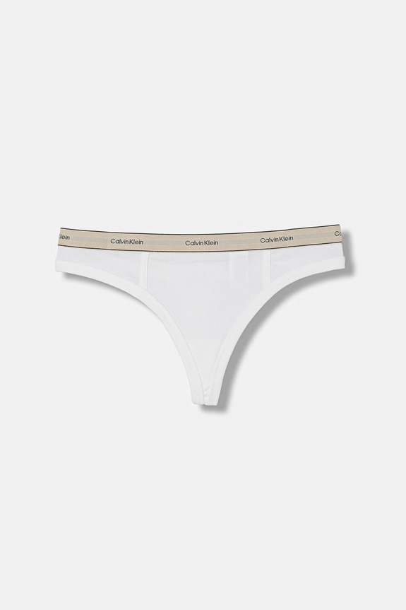 Calvin Klein Underwear brazyliany damskie bawełniane z elastanem biały LV00QF8771