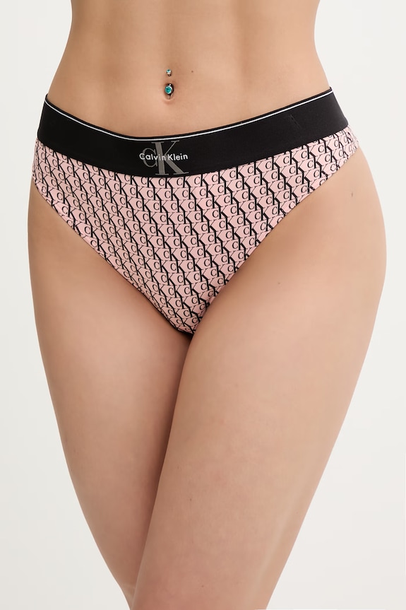 Calvin Klein Underwear tangá dámske ružová LV00QF8813