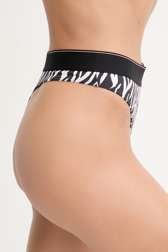 Îmbrăcăminte Calvin Klein Underwear tanga pentru femei LV00QF8813 negru