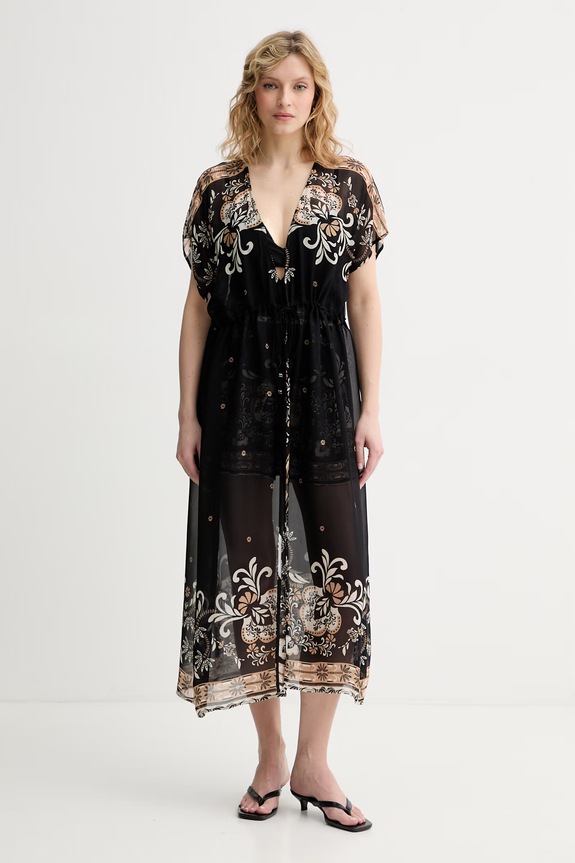 Twinset plažno ogrinjalo žensko črna 261LB2LCC