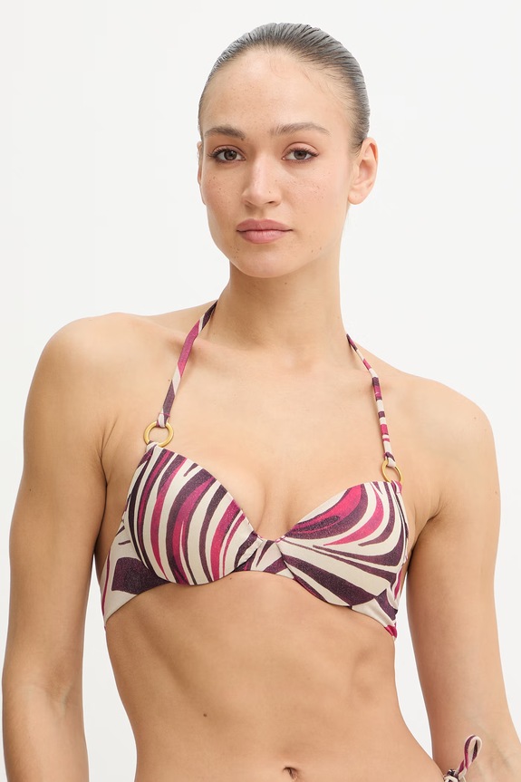 Twinset sutien de baie cu balene violet 261LBMF44