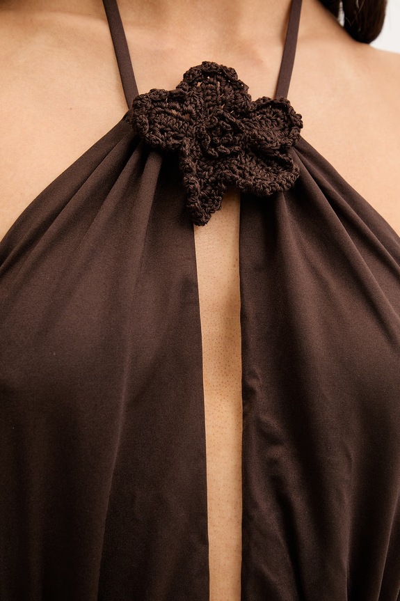 Twinset jednodijelni kupaći kostim za žene 261LMME00 smeđa