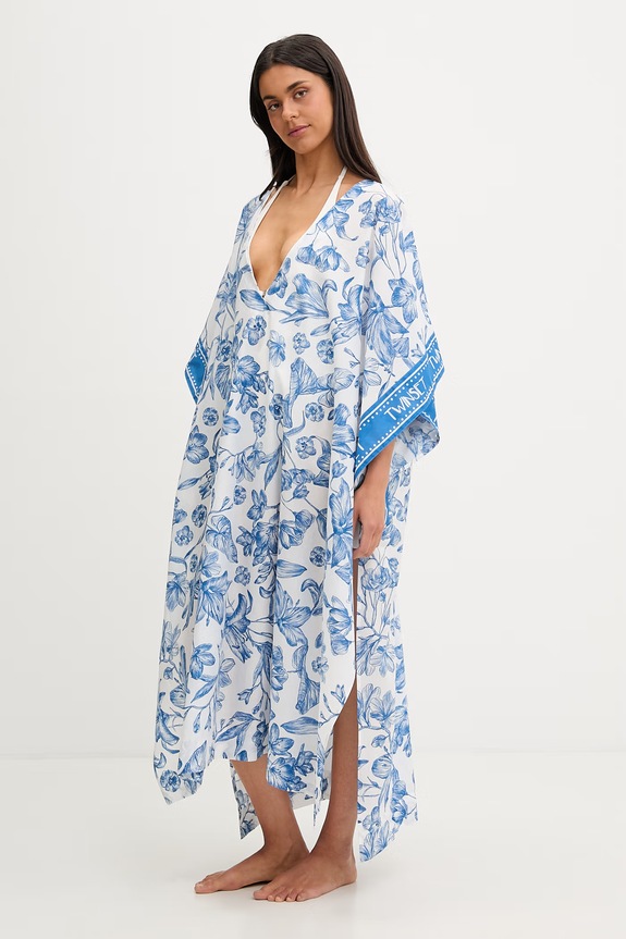 Twinset copricostume da spiaggia da donna 261LM5BHH blu SS26