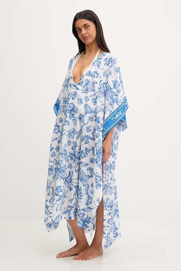 Twinset ogrtač za plažu za žene 261LM5BHH plava SS26