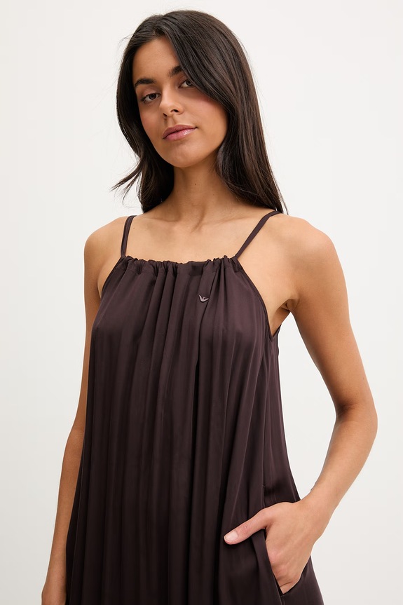 Emporio Armani Underwear sukienka plażowa damska brązowy EW003416.AF20249